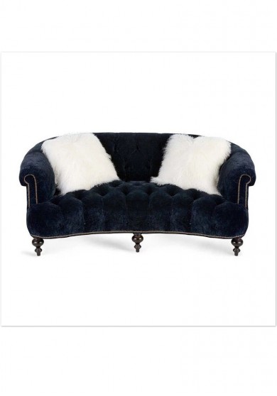 Rhett Curved Buttoned Sofa 2  Seater 